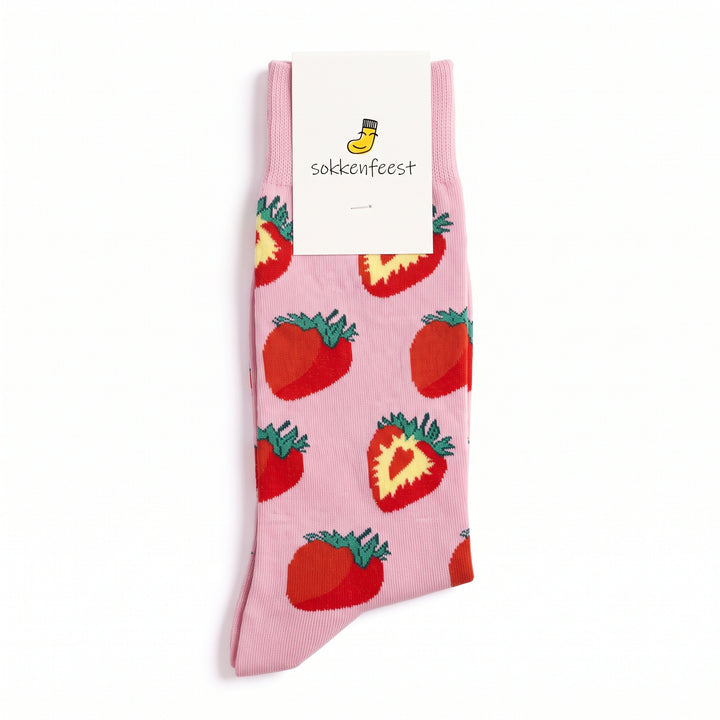 Aardbei Sokken - Roze