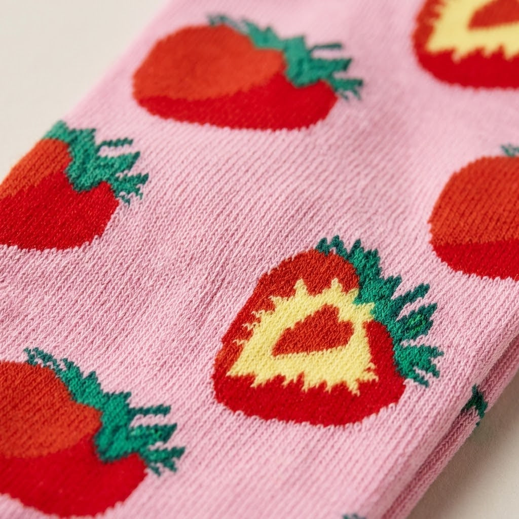 Aardbei Sokken - Roze